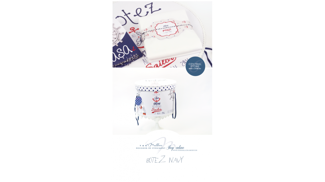 Trusou de botez cu broderie pentru baieti, The Sailor Boy 10